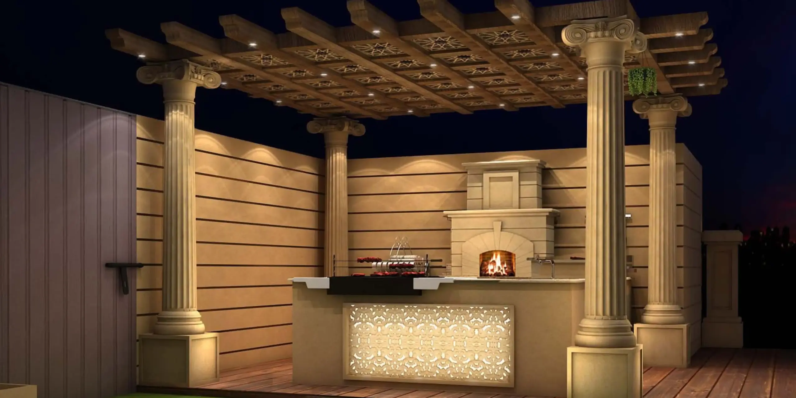 AL JADID CONSTRUCTIONS -BAR B Q AREA